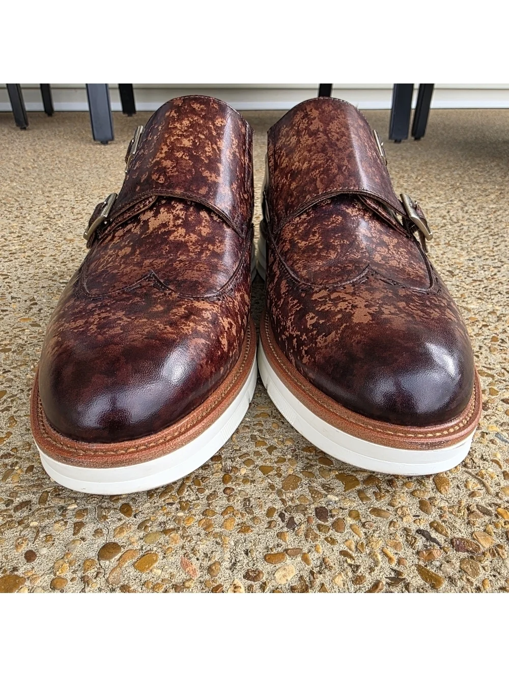 TAFT 365 Brown Espresso Leather Shoes Mens Size 8.5 office Preppy Neutral work